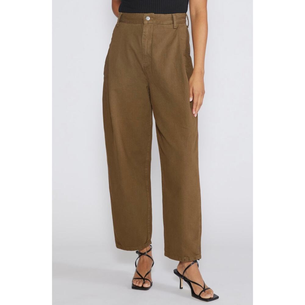 Rose Relaxed Pleat Pant in Beech - Etica Denim